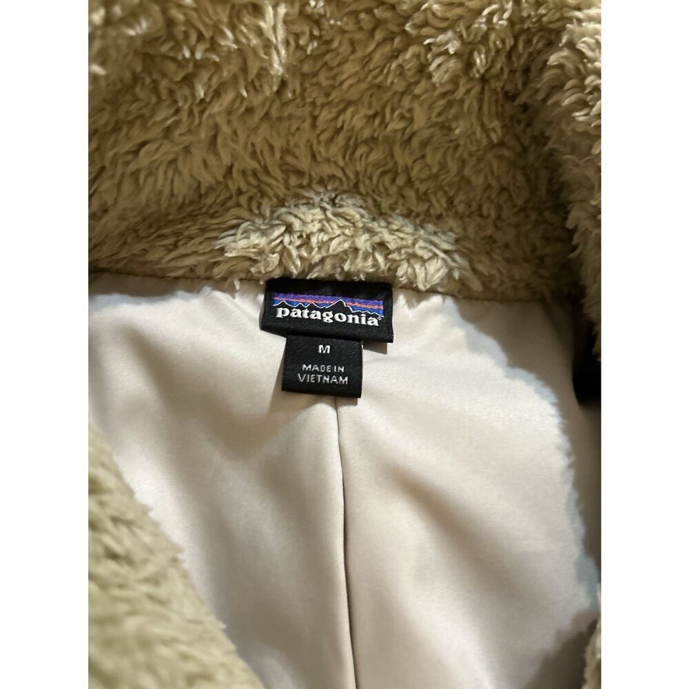 Patagonia Los Gatos Fleece Vest Womens Size Medium brown Tan Full Zip - Picture 7 of 8